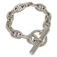 【原宿店限定】エルメス HERMES シェーヌダンクルMM ブレスレット Ag925 14 Links シルバー レディース 134933M