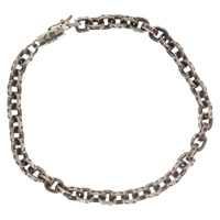 【原宿店限定】クロムハーツ Chrome Hearts ブレスレット ペーパーチェーン Ag925 シルバー レディース 136312M
