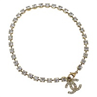 【原宿店限定】シャネル CHANEL ブレスレット ビジュー アンクレット メタル ゴールド レディース BA5778V