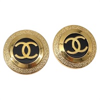 【原宿店限定】シャネル CHANEL イヤリング メタル ゴールド ブラック レディース BA5779V