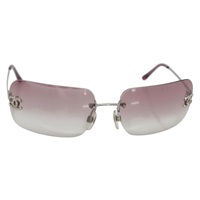 【原宿店限定】シャネル CHANEL サングラス メタル ピンク レディース yk19490V
