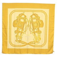 【原宿店限定】エルメス HERMES カレ140 スカーフ "BRIDES de GALA" シルク ゴールド レディース 134922M