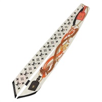 【原宿店限定】ルイ・ヴィトン LOUIS VUITTON バンドーBB スカーフ モノグラム Flower And Straps シルク ホワイト M90658 レディース 136325M