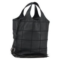 【原宿店限定】シャネル CHANEL ハンドバッグ チョコバー レザー ブラック レディース BA6318V