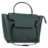 【原宿店限定】セリーヌ CELINE ハンドバッグ ベルトバッグ レザー グリーン ゴールド レディース 134867M