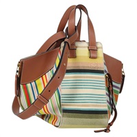 【原宿店限定】ロエベ LOEWE ハンドバッグ キャンバス 2way マルチカラー ゴールド レディース 134870M