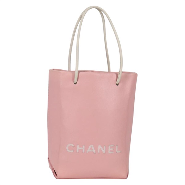 【原宿店限定】シャネル CHANEL ハンドバッグ レザー ピンク レディース 135267V
