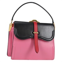 【原宿店限定】プラダ PRADA ベル ハンドバッグ レザー 2way ピンク ゴールド レディース 141818M
