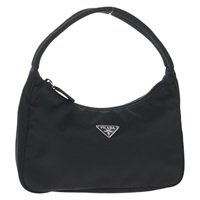 【原宿店限定】プラダ PRADA ハンドバッグ ナイロン ブラック シルバー レディース 145021V