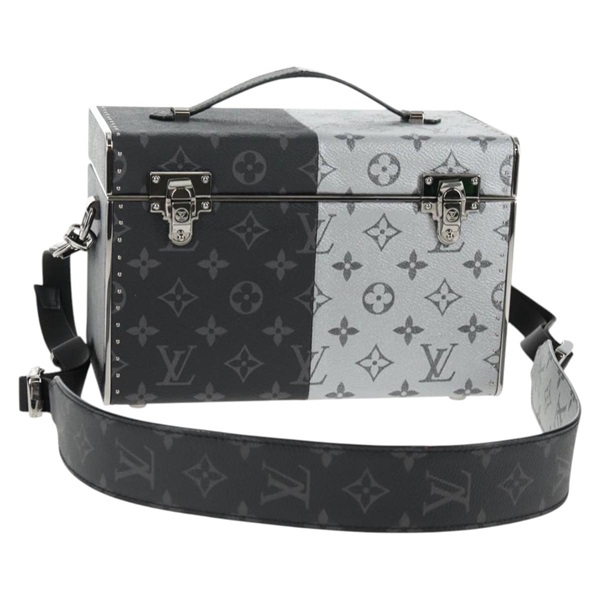 【原宿店限定】ルイ・ヴィトン LOUIS VUITTON ミニボックス トランク ショルダーバッグ モノグラムエクリプススプリット M21022 レディース 141164SM