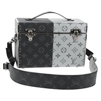 【原宿店限定】ルイ・ヴィトン LOUIS VUITTON ミニボックス トランク ショルダーバッグ モノグラムエクリプススプリット M21022 レディース 141164SM