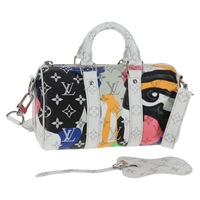 【原宿店限定】ルイ・ヴィトン LOUIS VUITTON キーポルバンドリエール25 ハンドバッグ モノグラムLVポートレート マルチカラー M46701 レディース 141166M