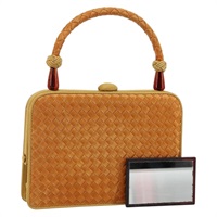 【原宿店限定】ボッテガヴェネタ BOTTEGAVENETA ハンドバッグ イントレチャート レザー ブラウン レディース 143600V