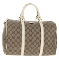【原宿店限定】グッチ GUCCI ハンドバッグ GGスプリーム PVC ベージュ ゴールド 193603 レディース 144631V