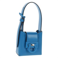 【原宿店限定】サルヴァトーレフェラガモ Salvatore Ferragamo ハンドバッグ ガンチーニ トリフォリオ　ミニ レザー ブルー レディース 145244M