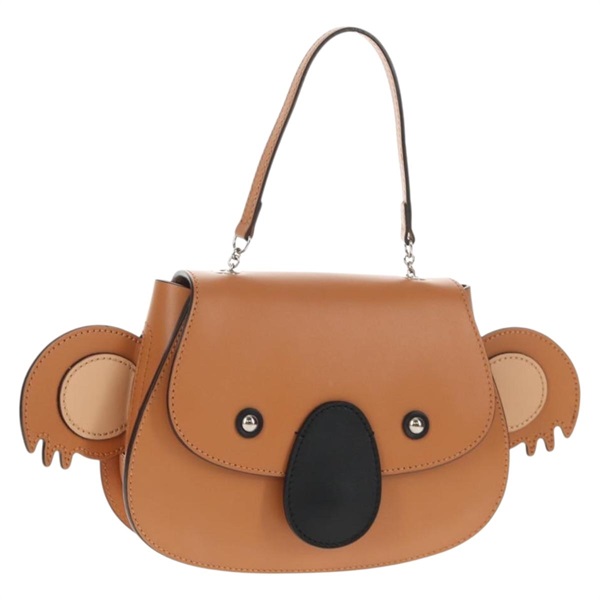 【原宿店限定】グッチ GUCCI ハンドバッグ チルドレンズ コアラ レザー ブラウン シルバー 605824 レディース 146368V