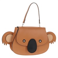 【原宿店限定】グッチ GUCCI ハンドバッグ チルドレンズ コアラ レザー ブラウン シルバー 605824 レディース 146368V