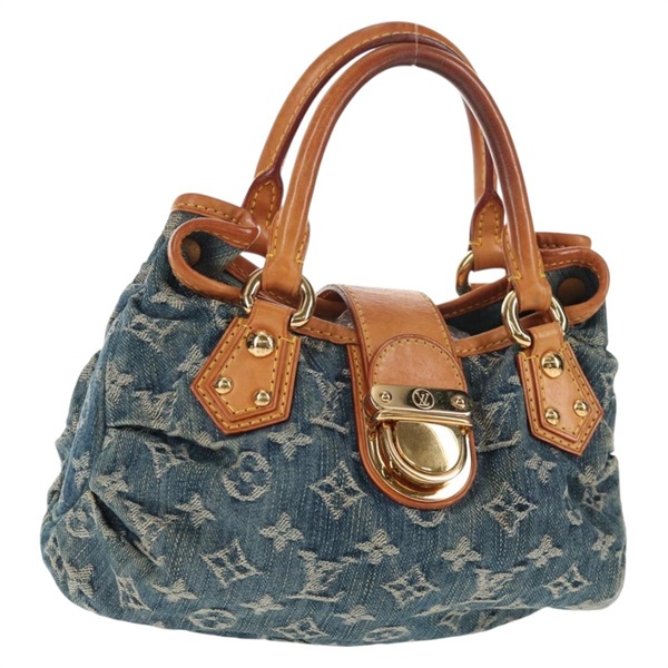 【原宿店限定】ルイ・ヴィトン LOUIS VUITTON プリーティ ハンドバッグ モノグラムデニム ブルー M95020 レディース 146370V