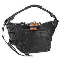 【原宿店限定】クロエ Chloe ショルダーバッグ パディントン レザー ブラック ゴールド レディース BA5748V
