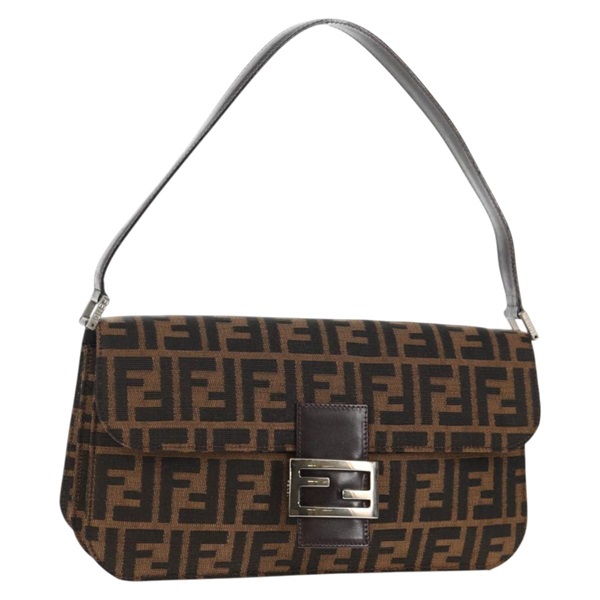 【原宿店限定】フェンディ FENDI マンマバゲット ショルダーバッグ ズッカキャンバス ブラック ブラウン レディース bs29396V