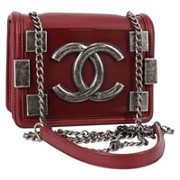 【原宿店限定】シャネル CHANEL ショルダーバッグ レゴボーイ マトラッセ チェーン レザー ボルドー ゴールド レディース 142313V