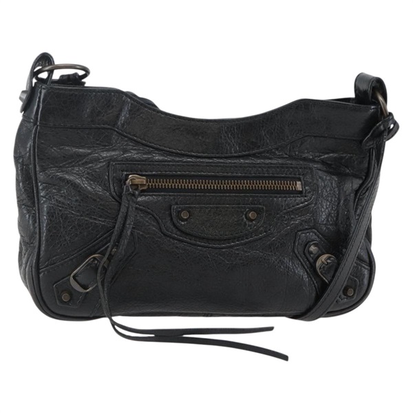 【原宿店限定】バレンシアガ BALENCIAGA ザ ヒップ ショルダーバッグ レザー ブラック 242803 レディース 128176V