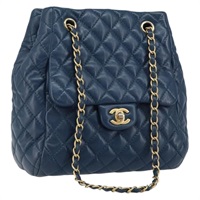 【原宿店限定】シャネル CHANEL ショルダーバッグ マトラッセ チェーン ラムスキン ネイビー ゴールド レディース 133471V