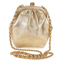 【原宿店限定】シャネル CHANEL ショルダーバッグ チェーン レザー ゴールド レディース 139977V