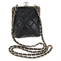 【原宿店限定】シャネル CHANEL ショルダーバッグ マトラッセ チェーン ラムスキン ブラック ゴールド AP2496 レディース 141137M