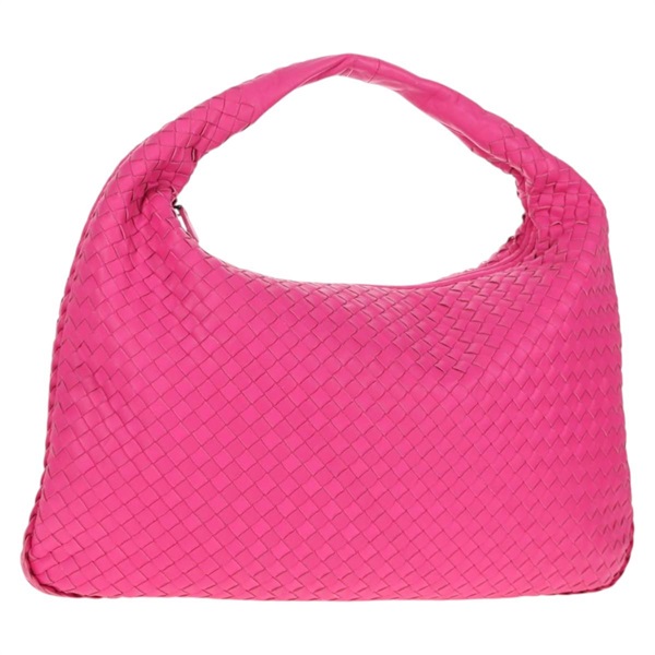 【原宿店限定】ボッテガヴェネタ BOTTEGAVENETA ホーボー ショルダーバッグ イントレチャート レザー ピンク シルバー レディース 143823V