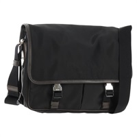 【原宿店限定】プラダ PRADA ショルダーバッグ ナイロン ブラック シルバー レディース am9263V
