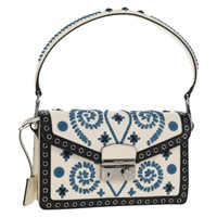 【原宿店限定】プラダ PRADA ショルダーバッグ サフィアーノレザー ホワイト シルバー レディース 147525V