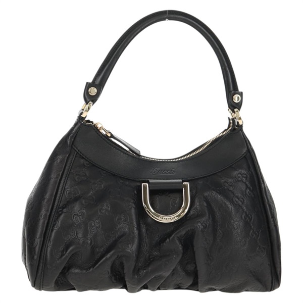 【原宿店限定】グッチ GUCCI ショルダーバッグ GGキャンバス グッチシマ アビー レザー ブラック ゴールド 190525 レディース yk19662V