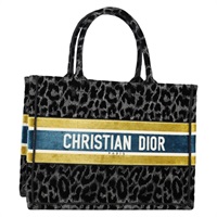 【原宿店限定】クリスチャンディオール Christian Dior トートバッグ ブックトート ベロア ブラック レディース 135279M