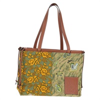 【原宿店限定】ロエベ LOEWE トートバッグ キャンバス グリーン レディース 136288M