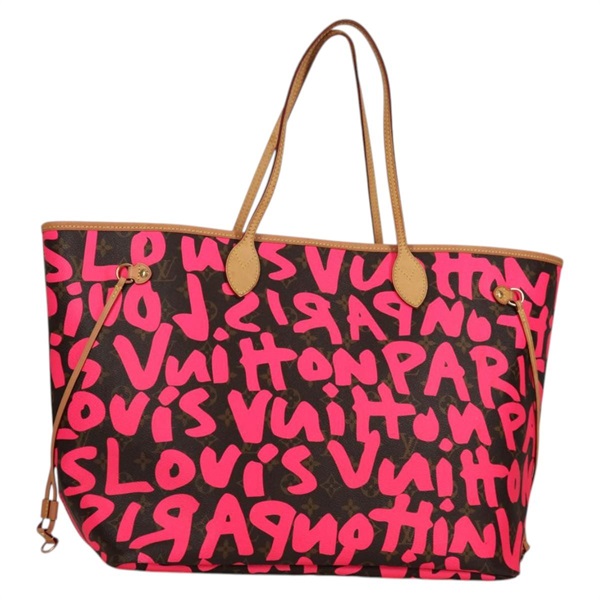 【原宿店限定】ルイ・ヴィトン LOUIS VUITTON ネヴァーフルGM トートバッグ モノグラムグラフィティ フューシャ M93701 レディース 136298V