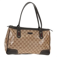 【原宿店限定】グッチ GUCCI トートバッグ GGクリスタル コーティングキャンバス アウトレット ベージュ ゴールド 293599 レディース 147722V