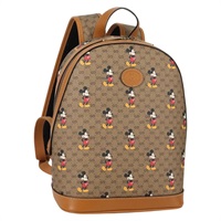 【原宿店限定】グッチ GUCCI バックパック マイクロGGスプリーム ディズニーコラボ PVC ベージュ ゴールド 552884 レディース 137237M
