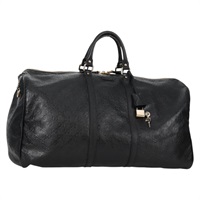 【原宿店限定】グッチ GUCCI ボストンバッグ GGキャンバス グッチシマ レザー ブラック ゴールド 206500 レディース 141974V