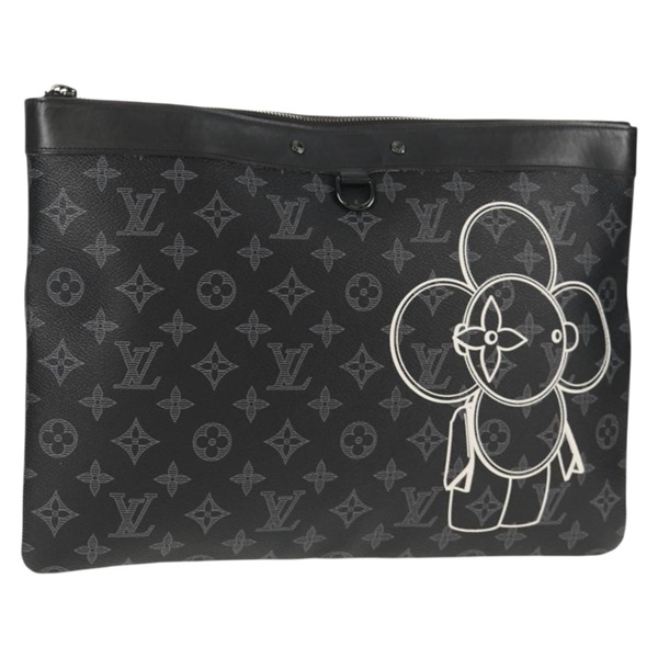 【原宿店限定】ルイ・ヴィトン LOUIS VUITTON ポシェット アポロ クラッチバッグ モノグラム エクリプス ヴィヴィエンヌ 限定品 M62904 レディース 146369M