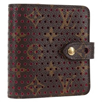 【原宿店限定】ルイ・ヴィトン LOUIS VUITTON コンパクトジップ 二つ折り財布 モノグラムペルフォ フューシャ M95188 レディース am9095V