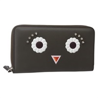 【原宿店限定】フェンディ FENDI ヒプノタイズ 長財布 レザー グレー レディース 142443M