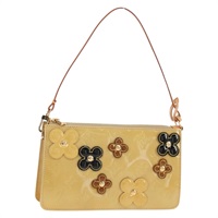 【原宿店限定】ルイ・ヴィトン LOUIS VUITTON レキシントン アクセサリーポーチ モノグラムヴェルニ フラワー ベージュ M92246 レディース ep11248V