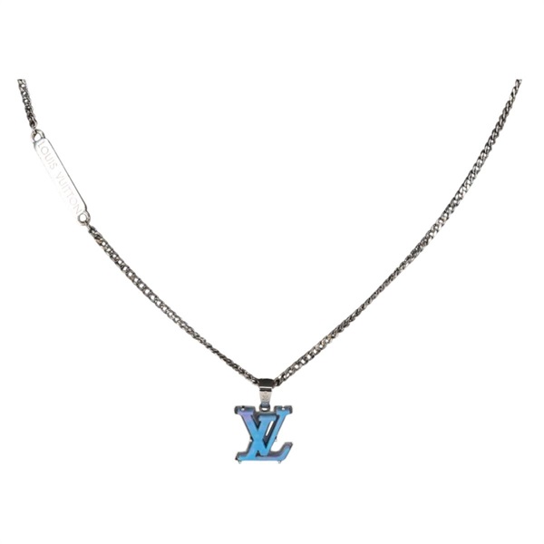 【原宿店限定】ルイ・ヴィトン LOUIS VUITTON モノグラムチェーンLVイニシャル ネックレス メタル M01507 レディース 136324M