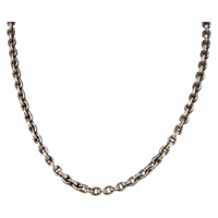 【原宿店限定】クロムハーツ Chrome Hearts ネックレス ペーパーチェーン Ag925 18インチ シルバー レディース 142426M