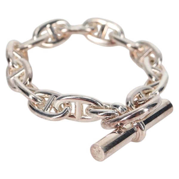 【原宿店限定】エルメス HERMES シェーヌダンクルMM ブレスレット Ag925 14 Links シルバー レディース 134934M