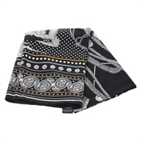 【原宿店限定】エルメス HERMES カレ ジュアン 140 スカーフ ”Zouaves et Dragons” カシミア ブラック レディース 139048M
