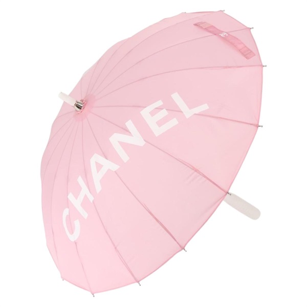 【原宿店限定】シャネル CHANEL 傘 2000年 ナイロン ピンク レディース 143176V