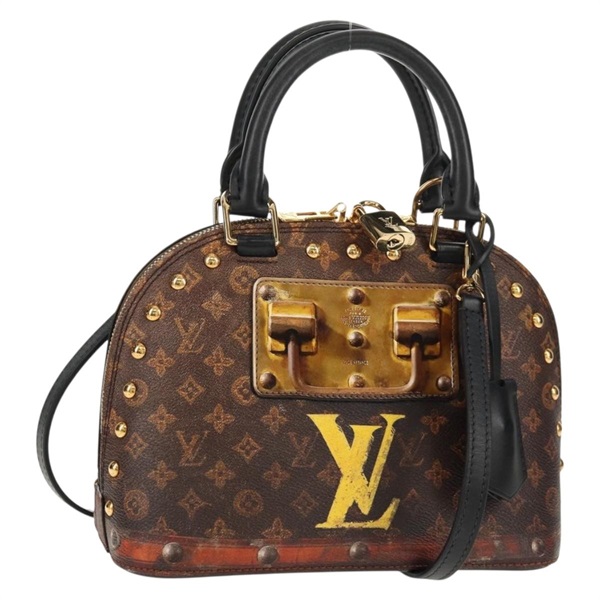 【原宿店限定】ルイ・ヴィトン LOUIS VUITTON アルマBB タイムトランク ハンドバッグ モノグラムトロンプイユ 2way M53152 レディース 129787M
