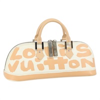 【原宿店限定】ルイ・ヴィトン LOUIS VUITTON アルマホリゾンタル ハンドバッグ モノグラム グラフィティ ホワイト オレンジ M92176 レディース ep11752V
